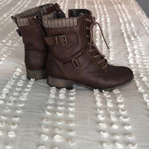 Jelly Pop Brown Leather Boots